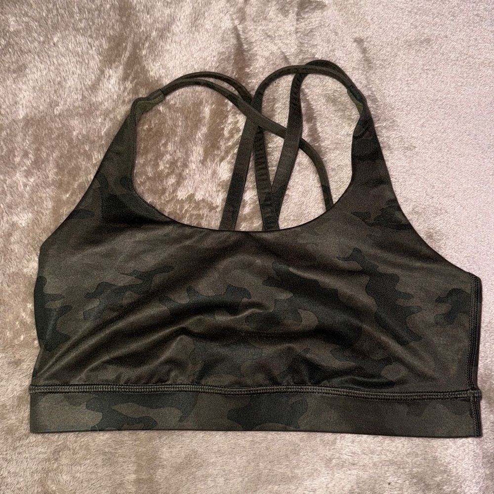Lululemon Camo Energy Bra Size 6